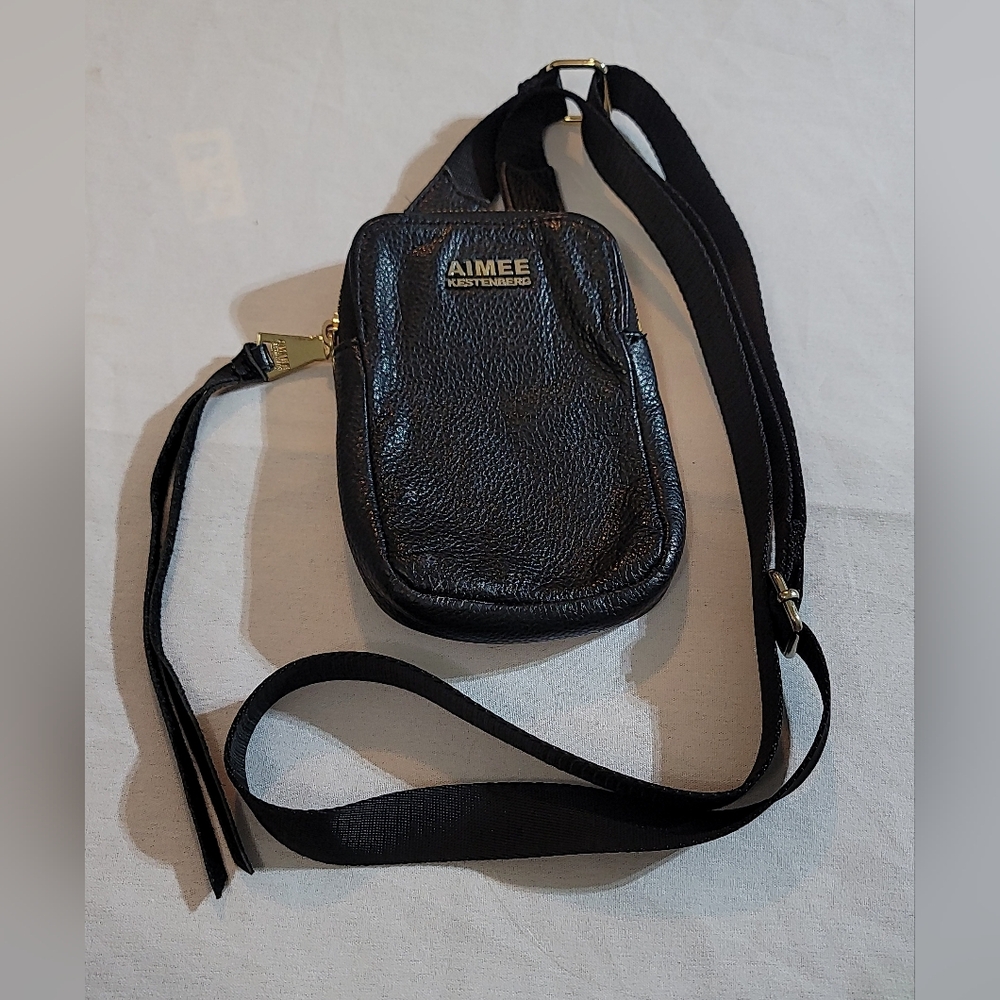Aimee Kestenberg Black Textured Belt‎ Bag